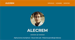 Desktop Screenshot of en.alecrem.com